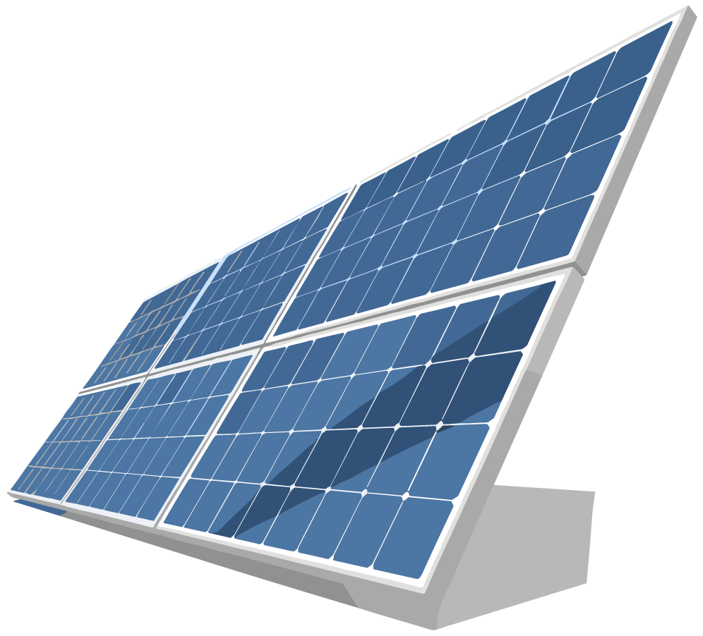 Ilustración de placa solar